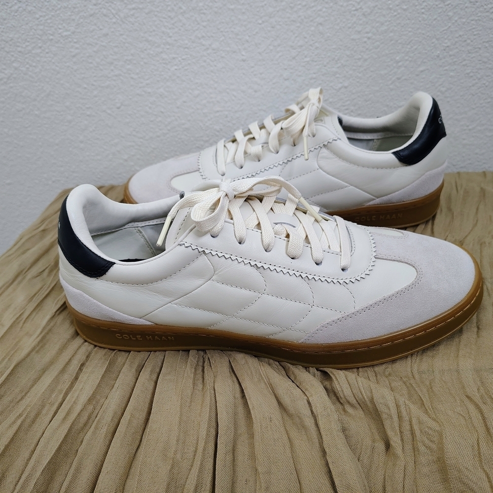 Cole Haan GrandSeries Women’s Leather Sneakers White Gum Sole Size 10B - Picture 12 of 14